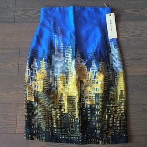 NWT Paul Smith silk pencil skirt